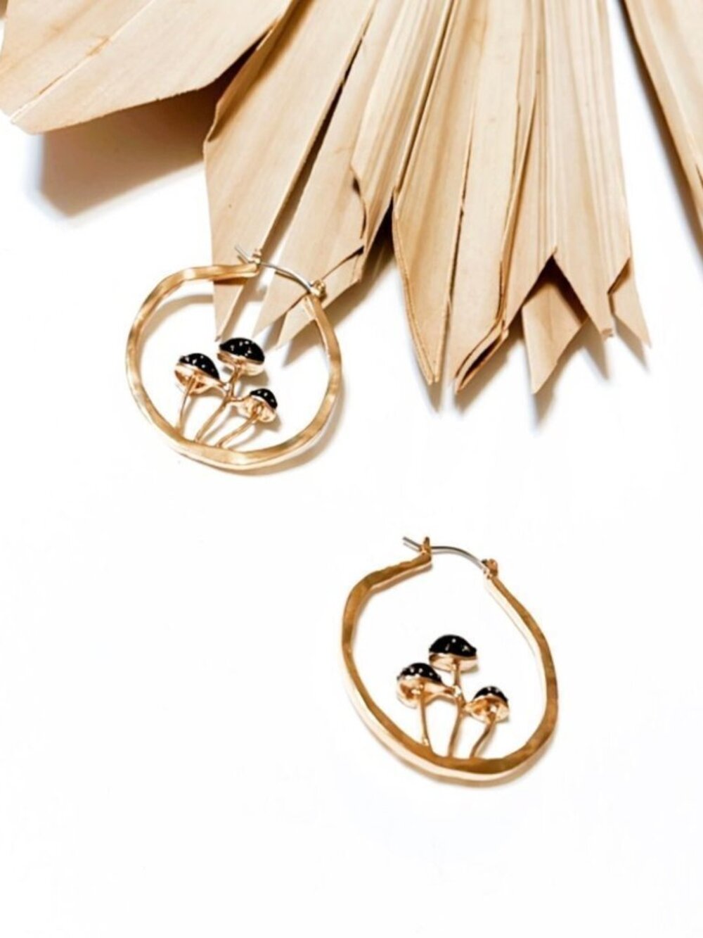 Mushroomhoopearrings617